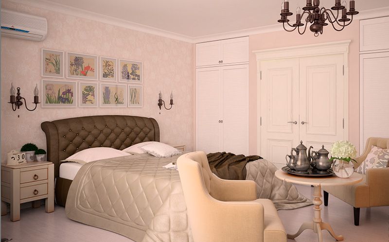 Ремонт спальни в классическом стиле